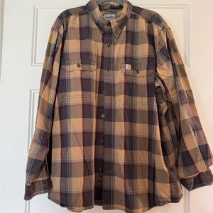 Carhartt Men's Plaid Shirt - Brown